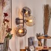 Ripoll Lampada a sfera, Applique Ambrato, Chiaro, Grigio fumo, 3-Luci