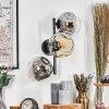 Ripoll Lampada a sfera, Applique Ambrato, Chiaro, Grigio fumo, 3-Luci