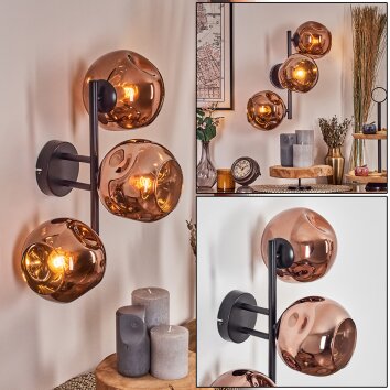 Ripoll Lampada a sfera, Applique Ramato, 3-Luci Ripoll Lampada a sfera, Applique Ramato, 3-Luci