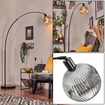 Ripoll Lampada da terra Nero, 1-Luce