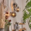 Gastor Lampada a sfera, Applique Cromo, Chiaro, Grigio fumo, 3-Luci