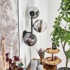 Gastor Lampada a sfera, Applique Cromo, Chiaro, Grigio fumo, 3-Luci