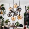 Ripoll Lampadario a sospensione, Lampada a sfera, Lampada a sospensione Écru, Nero, 8-Luci
