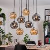 Ripoll Lampadario a sospensione, Lampada a sfera, Lampada a sospensione Écru, Nero, 8-Luci