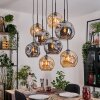 Ripoll Lampadario a sospensione, Lampada a sfera, Lampada a sospensione Écru, Nero, 8-Luci