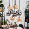 Ripoll Lampadario a sospensione, Lampada a sfera, Lampada a sospensione Écru, Nero, 8-Luci