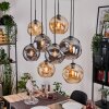Ripoll Lampadario a sospensione, Lampada a sfera, Lampada a sospensione Écru, Nero, 8-Luci