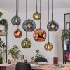 Ripoll Lampadario a sospensione, Lampada a sfera, Lampada a sospensione Écru, Nero, 8-Luci
