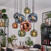Ripoll Lampadario a sospensione, Lampada a sfera, Lampada a sospensione Écru, Nero, 8-Luci