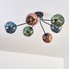 Ripoll Plafoniera, Lampada a sfera Blu, Verde, Ramato, 6-Luci