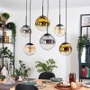 Gastor Lampadario a sospensione, Lampada a sfera, Lampada a sospensione Ambrato, Oro, Chiaro, Grigio fumo, 6-Luci