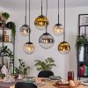 Gastor Lampadario a sospensione, Lampada a sfera, Lampada a sospensione Ambrato, Oro, Chiaro, Grigio fumo, 6-Luci