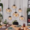 Gastor Lampadario a sospensione, Lampada a sfera, Lampada a sospensione Ambrato, Chiaro, 6-Luci