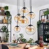 Gastor Lampadario a sospensione, Lampada a sfera, Lampada a sospensione Ambrato, Chiaro, 6-Luci