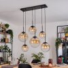 Gastor Lampadario a sospensione, Lampada a sfera, Lampada a sospensione Ambrato, Chiaro, 6-Luci