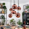 Gastor Lampadario a sospensione, Lampada a sfera, Lampada a sospensione Chiaro, Ramato, 6-Luci
