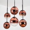 Gastor Lampadario a sospensione, Lampada a sfera, Lampada a sospensione Chiaro, Ramato, 6-Luci