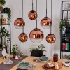 Gastor Lampadario a sospensione, Lampada a sfera, Lampada a sospensione Chiaro, Ramato, 6-Luci
