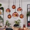 Gastor Lampadario a sospensione, Lampada a sfera, Lampada a sospensione Chiaro, Ramato, 6-Luci