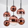 Gastor Lampadario a sospensione, Lampada a sfera, Lampada a sospensione Chiaro, Ramato, 6-Luci
