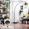 Koyoto Lampada da terra, Lampade ad arco Nero, 1-Luce