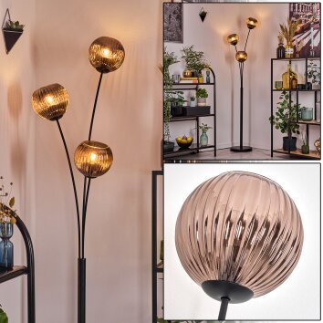 Koyoto Lampada a sfera, Lampada da terra Ramato, 3-Luci