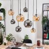 Ripoll Lampadario a sospensione, Lampada a sfera, Lampada a sospensione Écru, Nero, 8-Luci