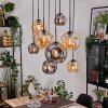 Ripoll Lampadario a sospensione, Lampada a sfera, Lampada a sospensione Écru, Nero, 8-Luci