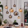 Ripoll Lampadario a sospensione, Lampada a sfera, Lampada a sospensione Écru, Nero, 8-Luci