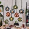 Ripoll Lampadario a sospensione, Lampada a sfera, Lampada a sospensione Écru, Nero, 8-Luci
