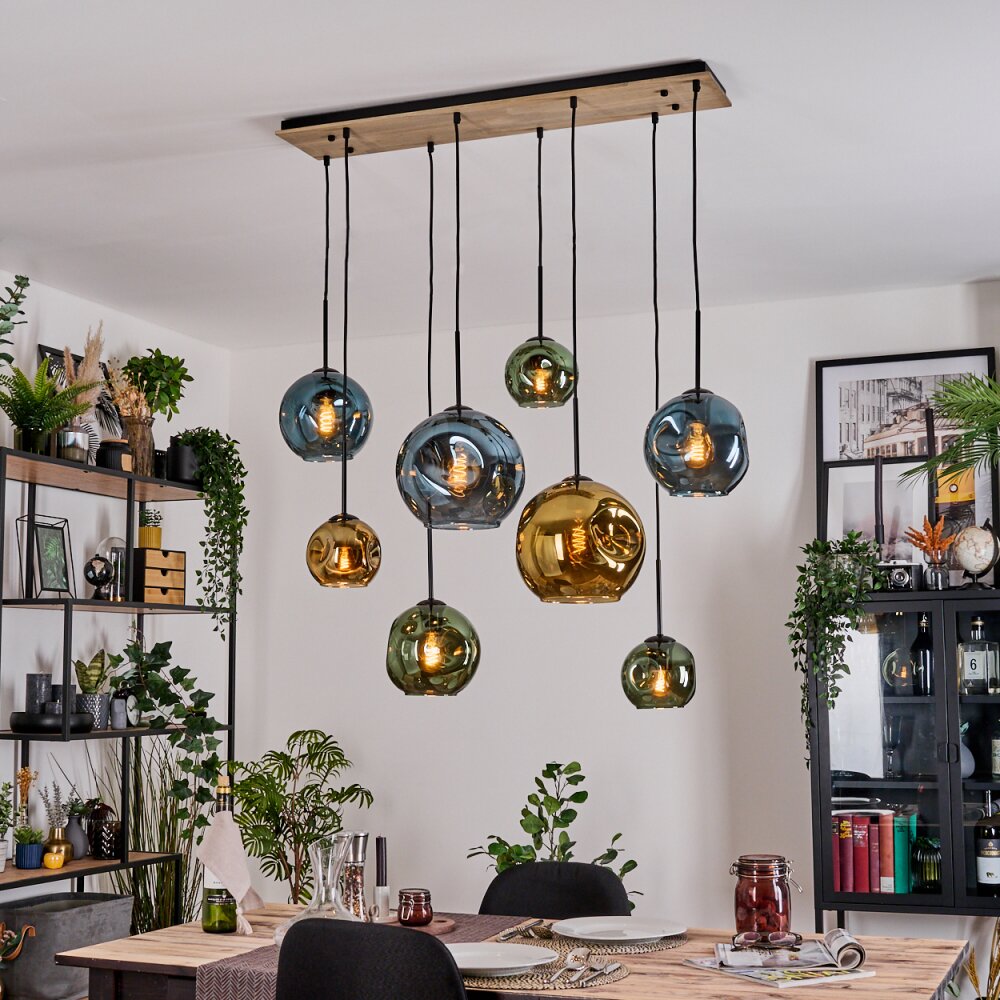 Ripoll Lampadario a sospensione, Lampada a sfera, Lampada a sospensione Écru, Nero, 8-Luci main product photo