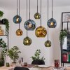 Ripoll Lampadario a sospensione, Lampada a sfera, Lampada a sospensione Écru, Nero, 8-Luci