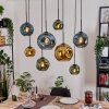 Ripoll Lampadario a sospensione, Lampada a sfera, Lampada a sospensione Écru, Nero, 8-Luci
