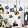 Ripoll Lampadario a sospensione, Lampada a sfera, Lampada a sospensione Écru, Nero, 8-Luci