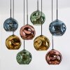 Ripoll Lampadario a sospensione, Lampada a sfera, Lampada a sospensione Écru, Nero, 8-Luci