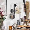 Ripoll Lampada a sfera, Applique Ambrato, Chiaro, Grigio fumo, 3-Luci