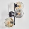 Ripoll Lampada a sfera, Applique Ambrato, Chiaro, Grigio fumo, 3-Luci