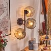 Ripoll Lampada a sfera, Applique Ambrato, Chiaro, Grigio fumo, 3-Luci
