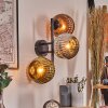 Ripoll Lampada a sfera, Applique Cromo, Oro, Ramato, Grigio fumo, 3-Luci