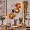Ripoll Lampada a sfera, Applique Cromo, Oro, Ramato, Grigio fumo, 3-Luci