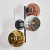 Ripoll Lampada a sfera, Applique Cromo, Oro, Ramato, Grigio fumo, 3-Luci