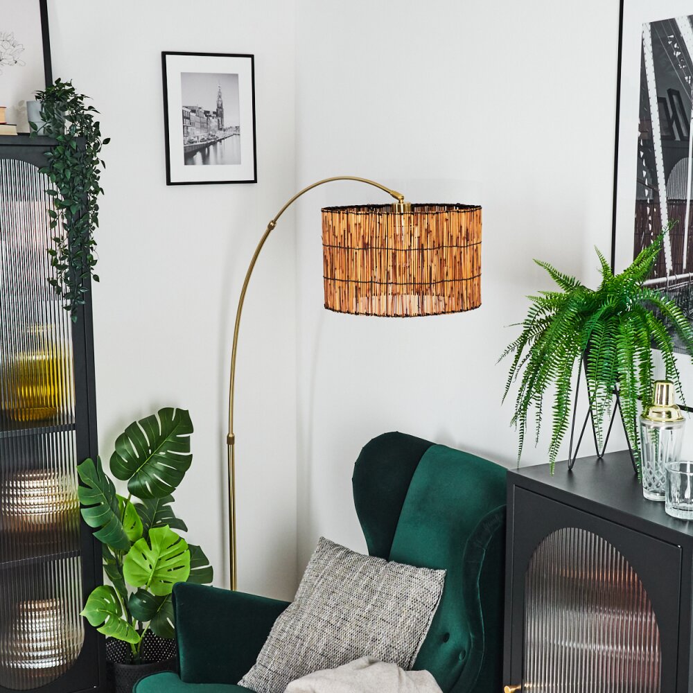 Cando Lampada da terra Ottone, Nero, 1-Luce