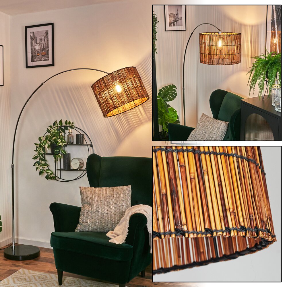Cando Lampada da terra Cromo, Nero, 1-Luce main product photo