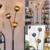 Koyoto Lampada a sfera, Lampada da terra Blu, Oro, Verde, 3-Luci