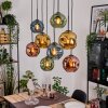 Ripoll Lampadario a sospensione, Lampada a sfera, Lampada a sospensione Écru, Nero, 8-Luci