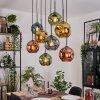Ripoll Lampadario a sospensione, Lampada a sfera, Lampada a sospensione Écru, Nero, 8-Luci