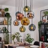 Ripoll Lampadario a sospensione, Lampada a sfera, Lampada a sospensione Écru, Nero, 8-Luci
