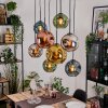 Ripoll Lampadario a sospensione, Lampada a sfera, Lampada a sospensione Écru, Nero, 8-Luci