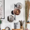 Ripoll Lampada a sfera, Applique Cromo, Ramato, Grigio fumo, 3-Luci