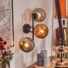 Ripoll Lampada a sfera, Applique Cromo, Ramato, Grigio fumo, 3-Luci